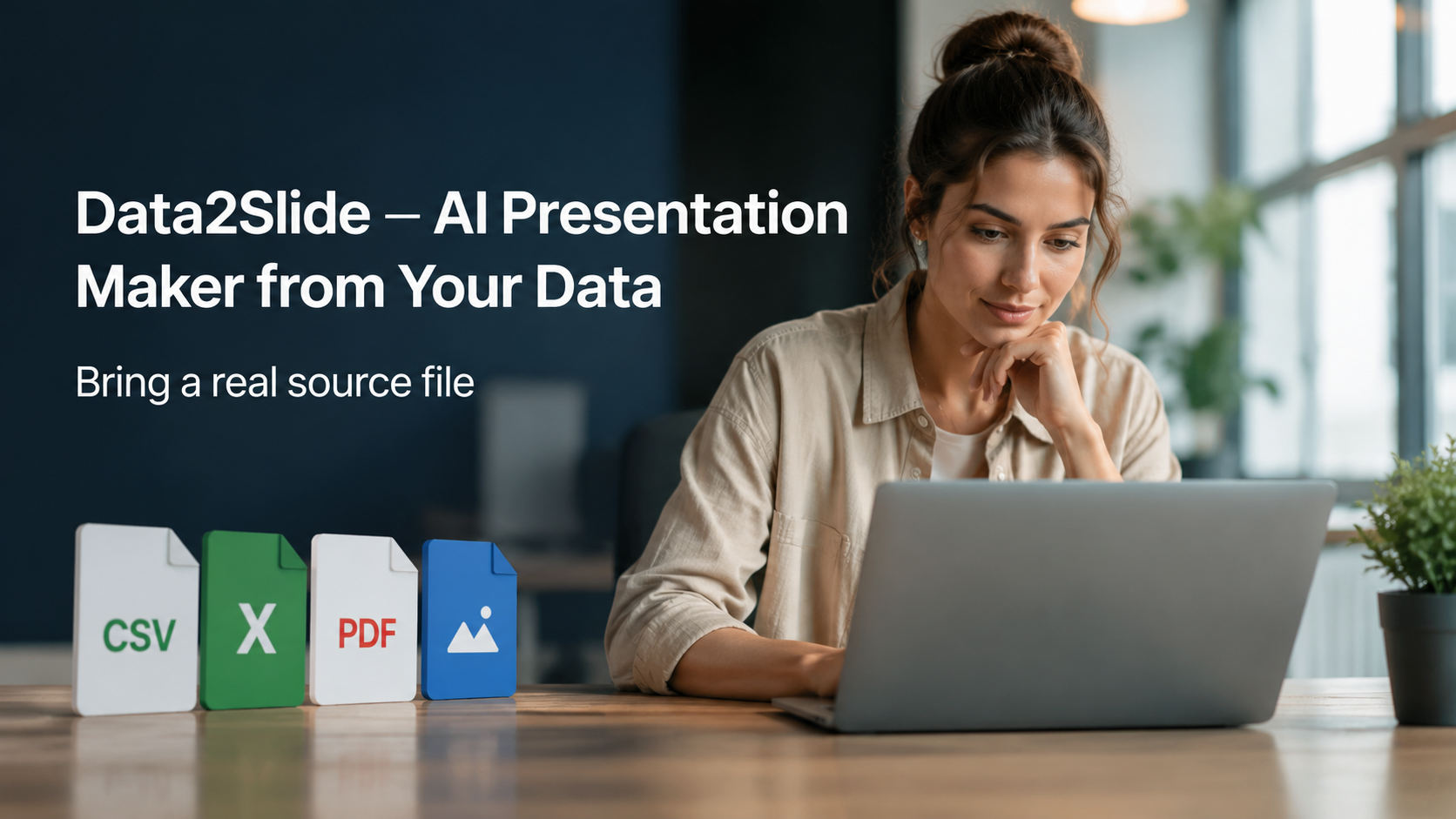 Data2Slide — AI Presentation Maker from Your Data video thumbnail